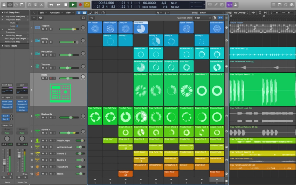screenshot of Logic Pro